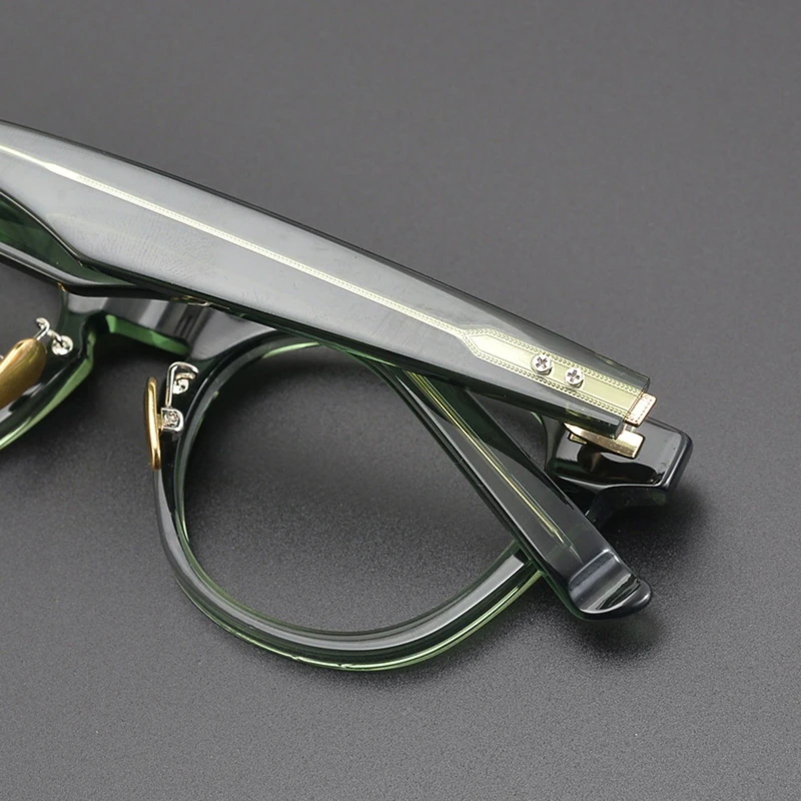 Japanese Acetate Keyhole Panto Prescription Eyeglasses | Retro Optical Frame for Rx Lenses – CINILY UK front view