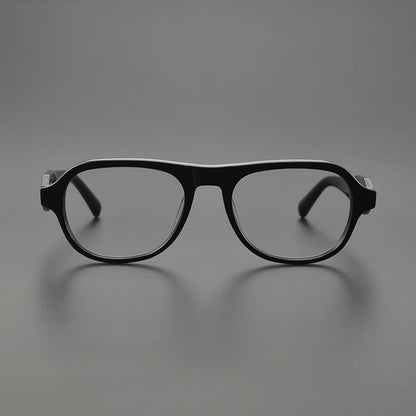 Acetate Chunky Square Eyeglasses | Bold Retro Optical Frames – CINILY UK frame detail