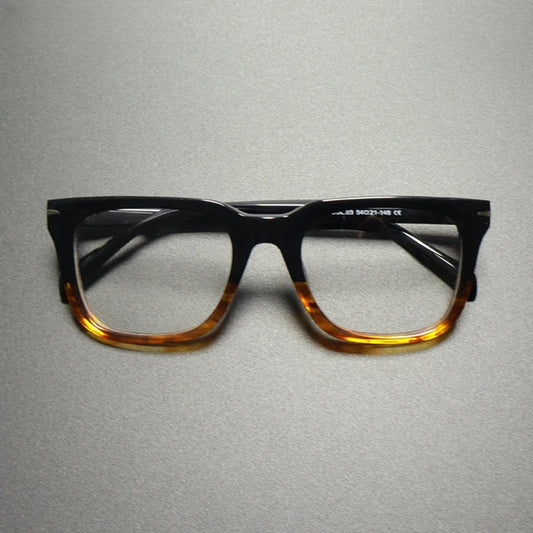 Vintage Two-Tone Acetate Eyeglasses Frame – Black & Tortoise