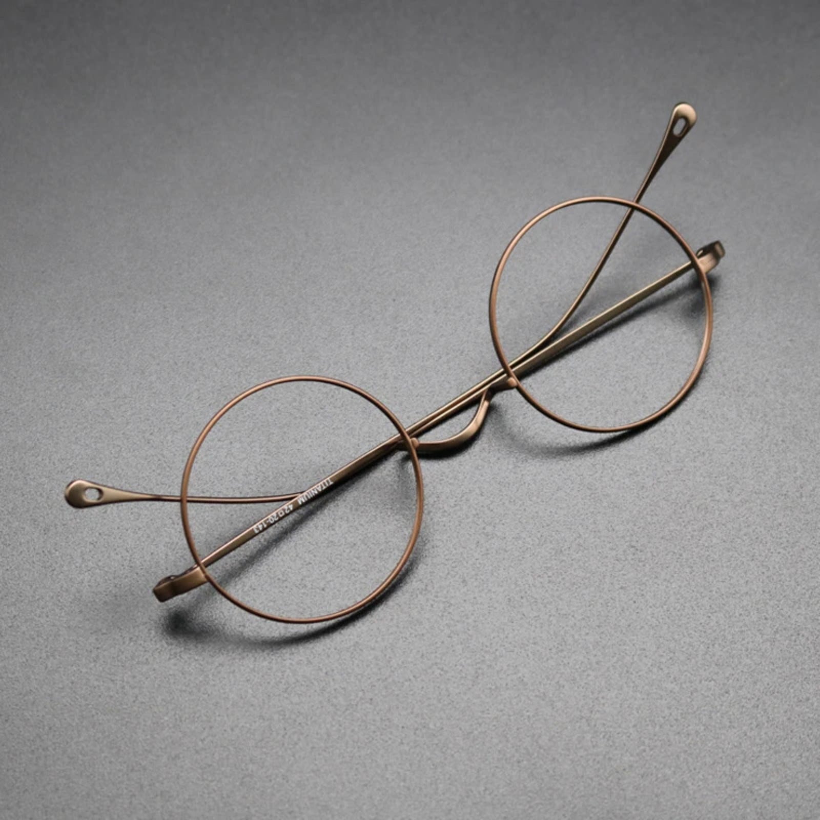 Petite Titanium Wire Round Prescription Eyeglasses | Ultra-Light Optical Frame for Rx Lenses – CINILY UK lens detail
