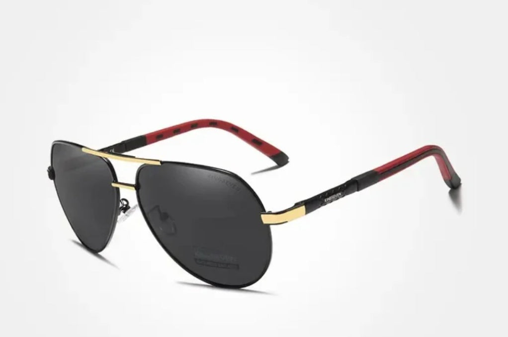 Pilot Polarized UV400 Sunglasses | Lightweight Driving Shades – CINILY UK - Gold