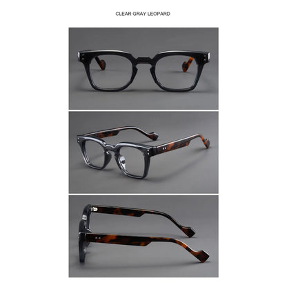 Black Square Eyeglasses | Stylish Everyday Optical Frames – CINILY UK frame detail