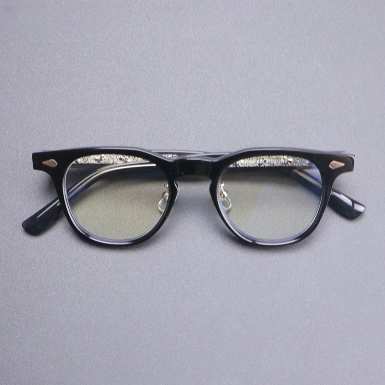 Acetate Keyhole Panto Prescription Eyeglasses | Retro Optical Frame for Rx Lenses – CINILY UK front view