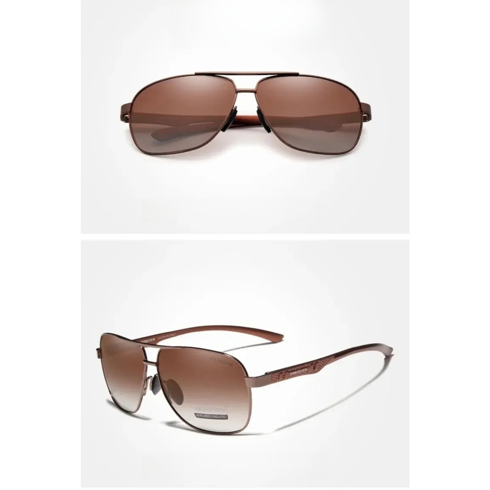 Aluminum Pilot Polarized UV400 Sunglasses | HD Driving Shades – CINILY UK additional product view