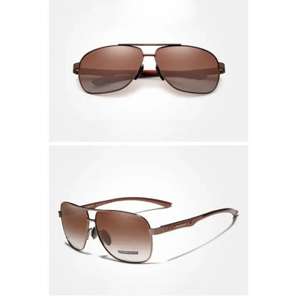 Aluminum Pilot Polarized UV400 Sunglasses | HD Driving Shades – CINILY UK additional product view