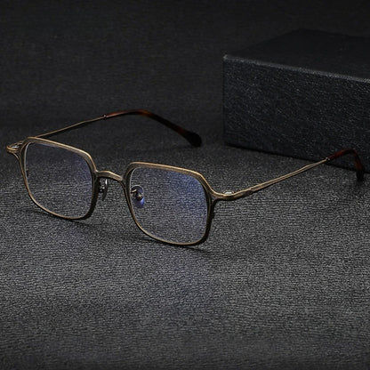 Titanium Magnetic Clip-On Square Prescription Eyeglasses | Polarized 2-in-1 Optical Frame – CINILY UK frame detail