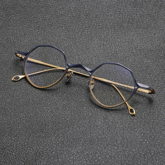 Titanium Small-Fit Round Prescription Eyeglasses | Ultra-Light Retro Rx Glasses – CINILY UK