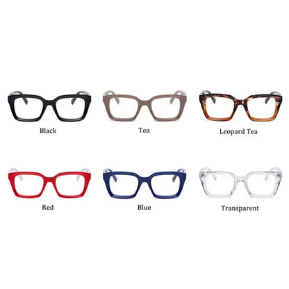 Bold Square Blue Light Reading Glasses | Fashion Presbyopia Glasses – CINILY UK additional product view