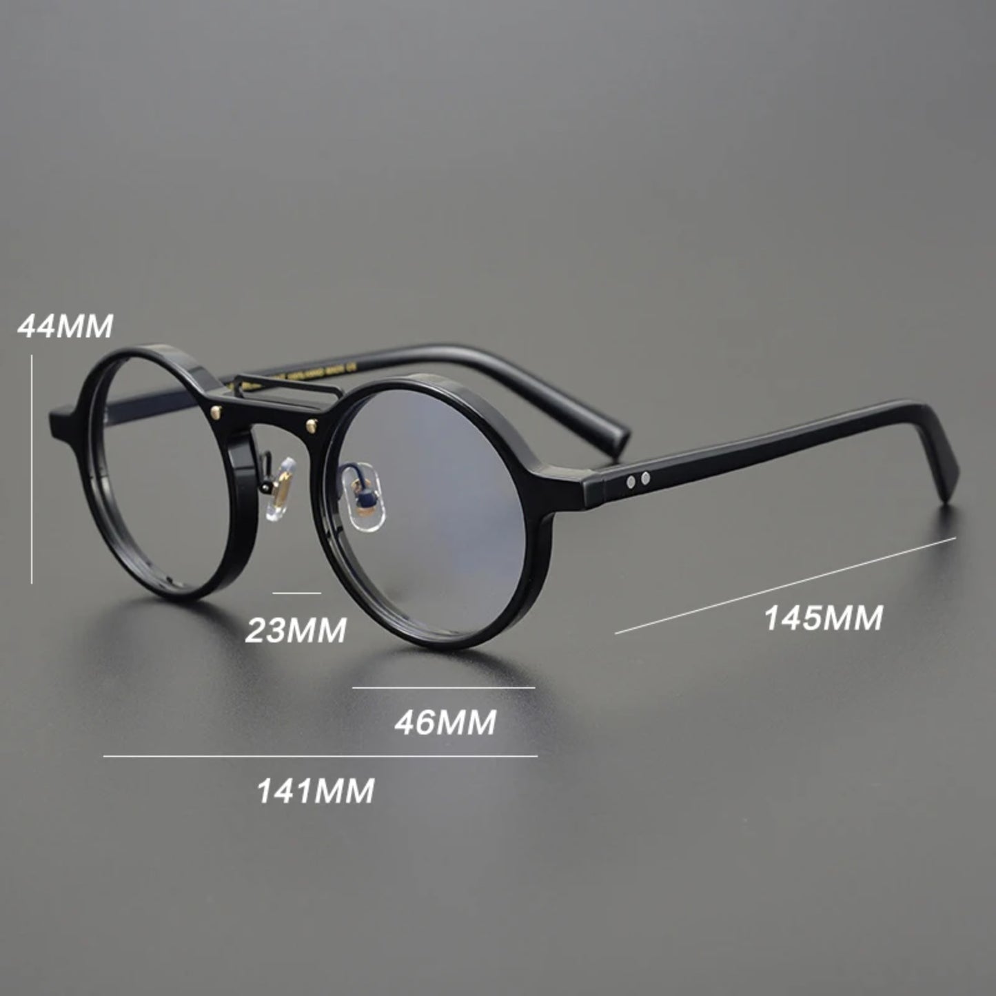Acetate Mosaic Round Eyeglasses