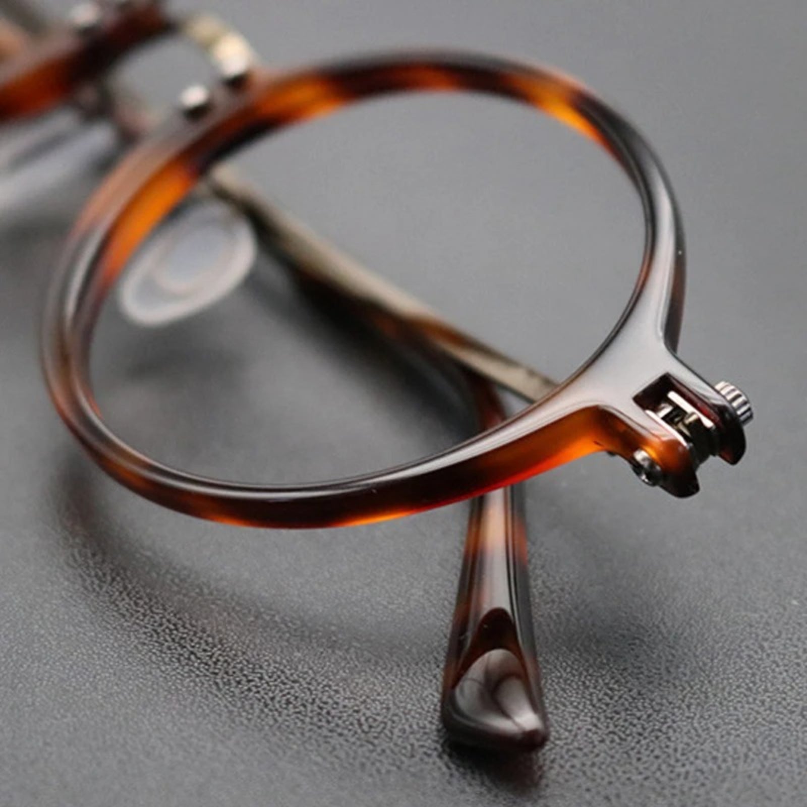 Titanium Acetate Round Prescription Eyeglasses | Retro Optical Frame for Rx Lenses – CINILY UK additional product view