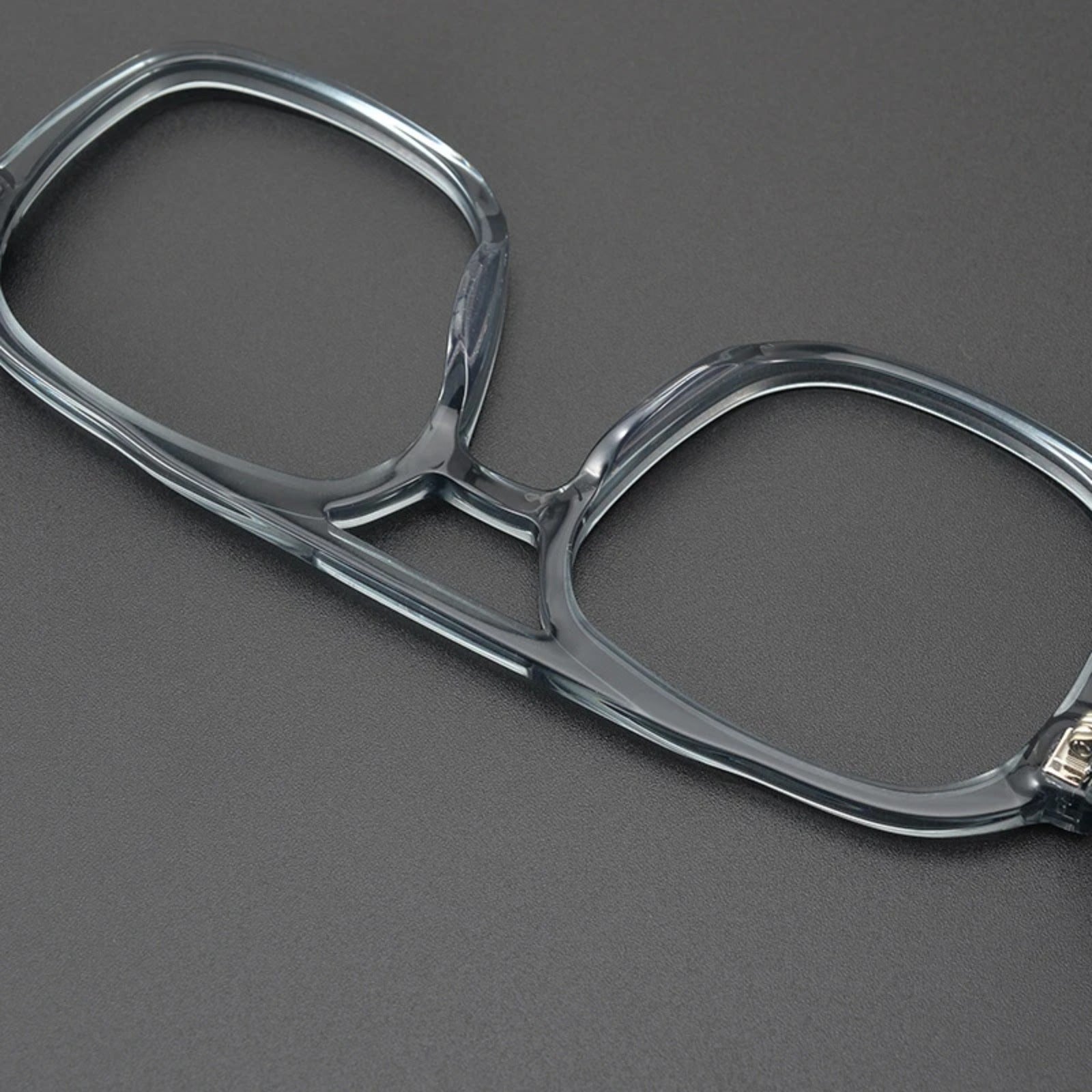 Acetate Square Prescription Eyeglasses | Affordable Retro Rx Glasses Online – CINILY UK lens detail