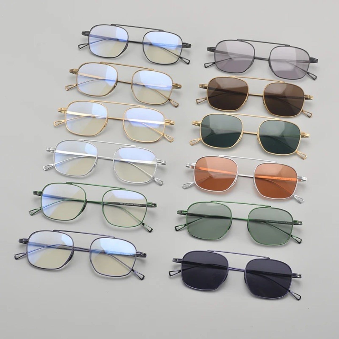 Petite Titanium Pilot Eyeglasses