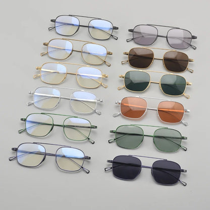 Petite Titanium Pilot Prescription Eyeglasses | Ultra-Light Optical Frame for Rx Lenses – CINILY UK additional product view