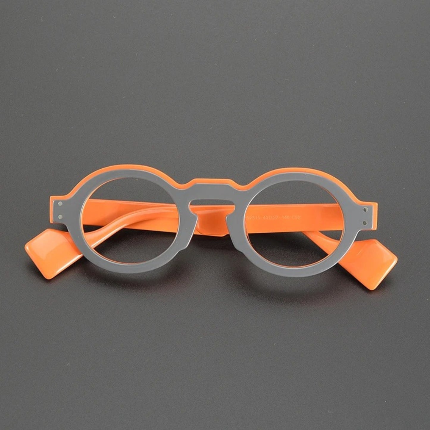 Acetate Chunky Round Prescription Eyeglasses