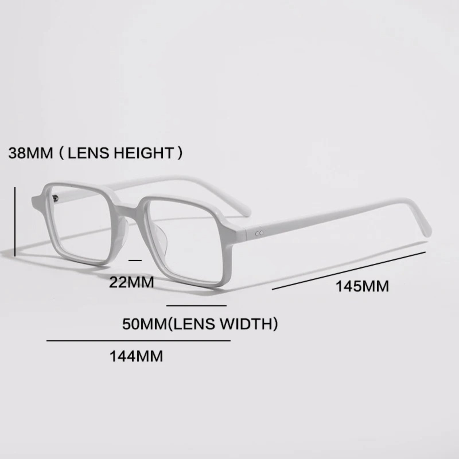 Acetate Tortoise Square Prescription Eyeglasses | Retro Designer Rx Glasses – CINILY UK additional product view