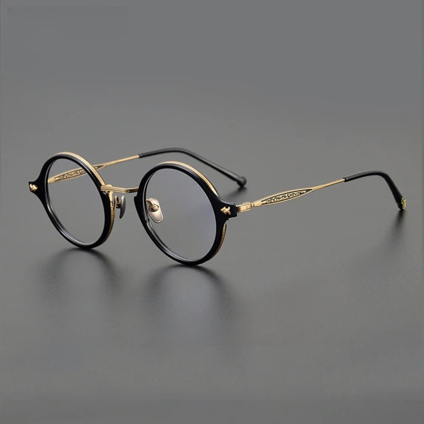 Titanium Acetate Windsor Round Eyeglasses