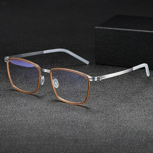 Acetate Screwless Square Eyeglasses | Lightweight Retro Optical Frames – CINILY UK