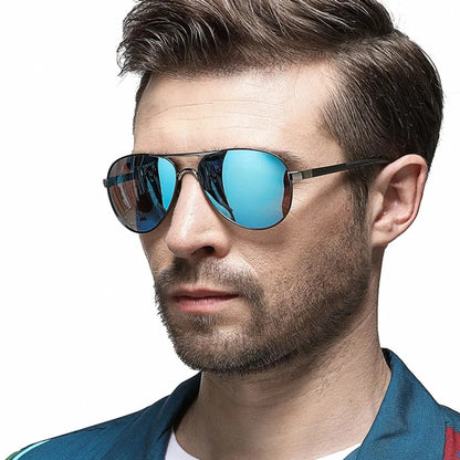 Pilot Polarized Mirror UV400 Sunglasses | HD Driving Aviator Shades – CINILY UK additional product view