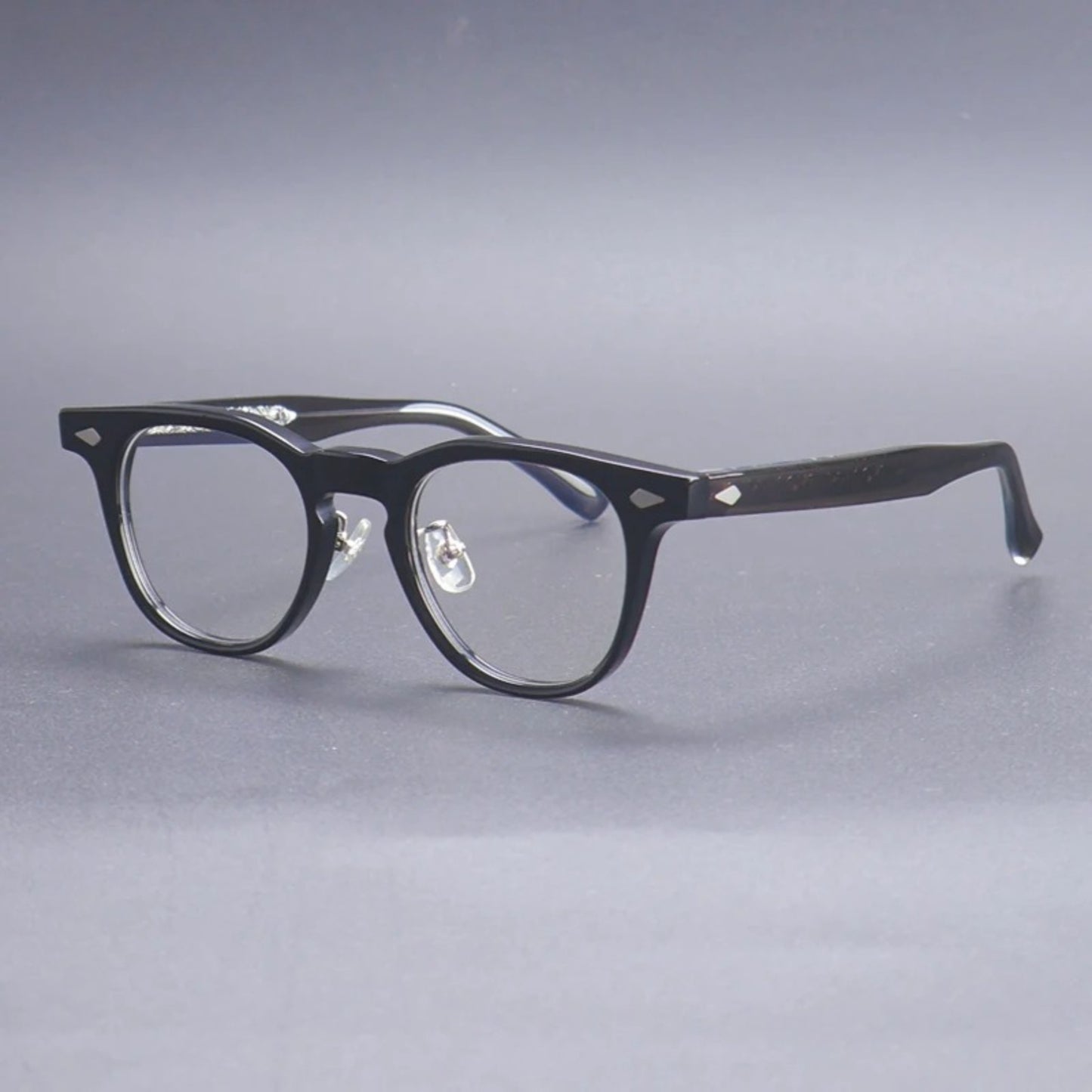 Acetate Keyhole Panto Eyeglasses
