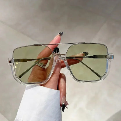 Oversized Square UV400 Sunglasses | Bold Women’s Fashion Shades – CINILY UK frame detail