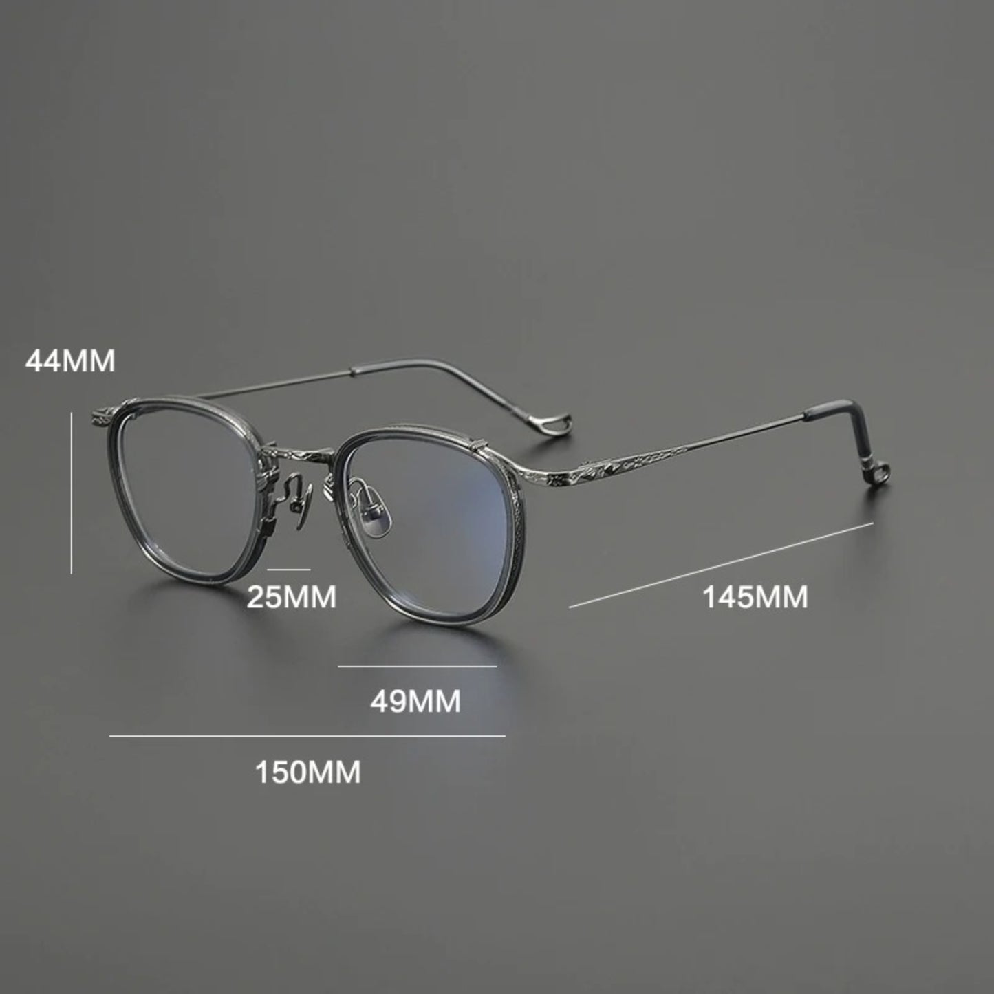 Titanium Round Prescription Eyeglasse