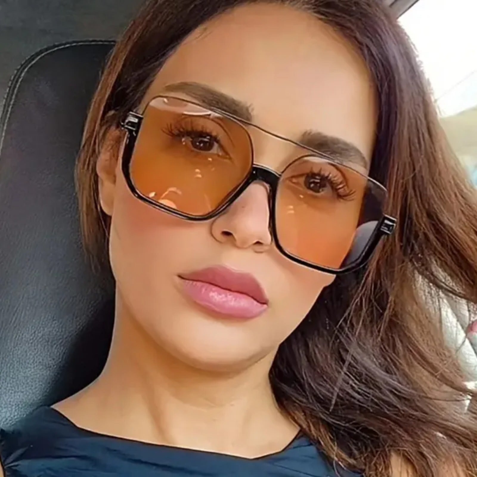 Oversized Square UV400 Sunglasses | Bold Women’s Fashion Shades – CINILY UK additional product view