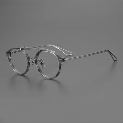 Titanium Acetate Pilot Prescription Eyeglasses | Affordable Rx Glasses Online – CINILY UK side view