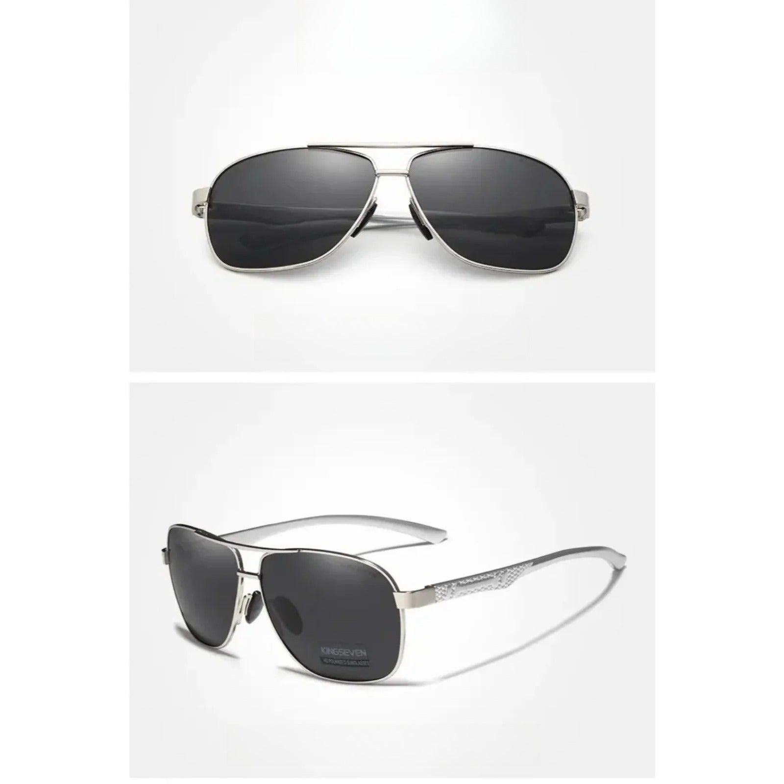 Aluminum Pilot Polarized UV400 Sunglasses | HD Driving Shades – CINILY UK lens detail