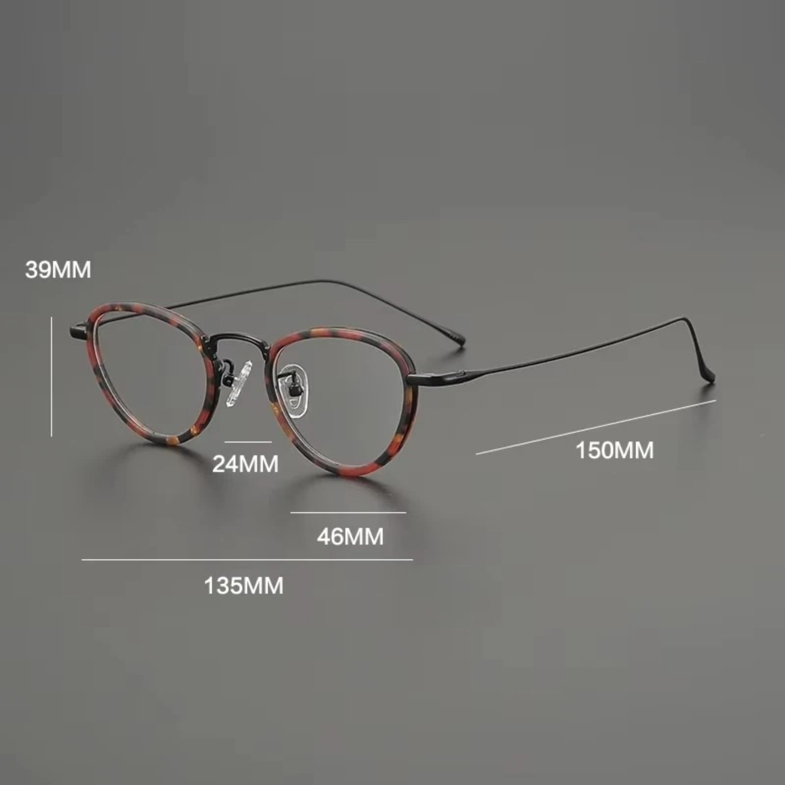 Titanium Cat Eye Prescription Eyeglasses | Stylish Lightweight Rx Glasses Online – CINILY UK additional product view