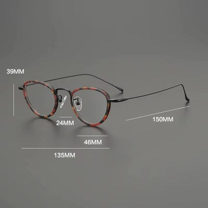Titanium Cat Eye Prescription Eyeglasses | Stylish Lightweight Rx Glasses Online – CINILY UK additional product view