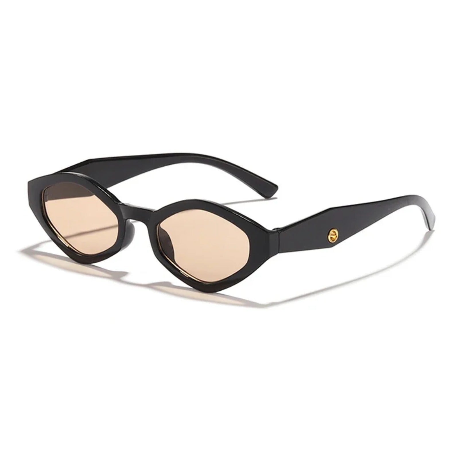 Irregular Cat Eye UV400 Sunglasses | Bold Women’s Fashion Shades – CINILY UK - Amber