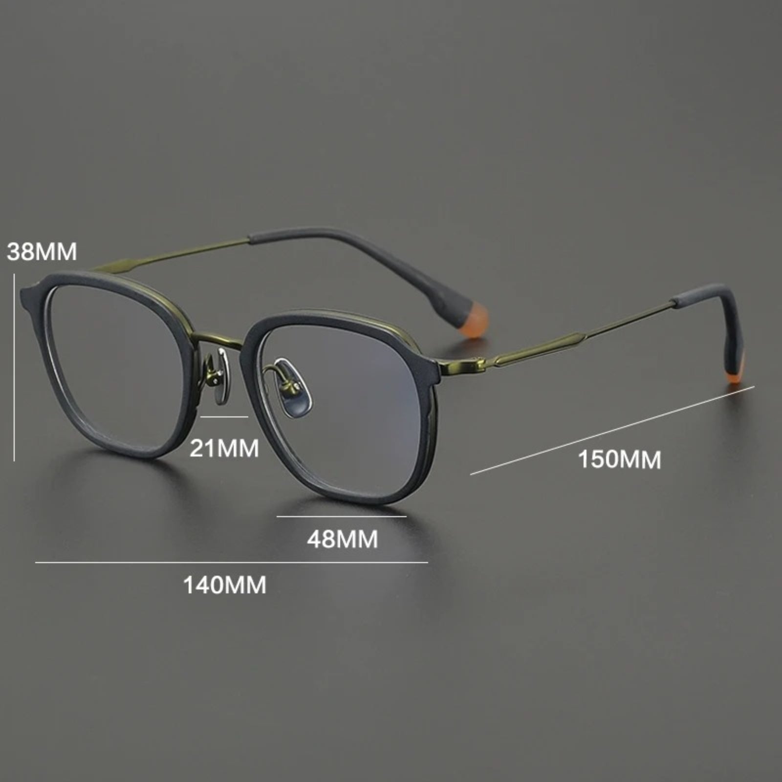 Titanium Tortoise Round Prescription Eyeglasses | Lightweight Optical Frame for Rx Lenses – CINILY UK additional product view