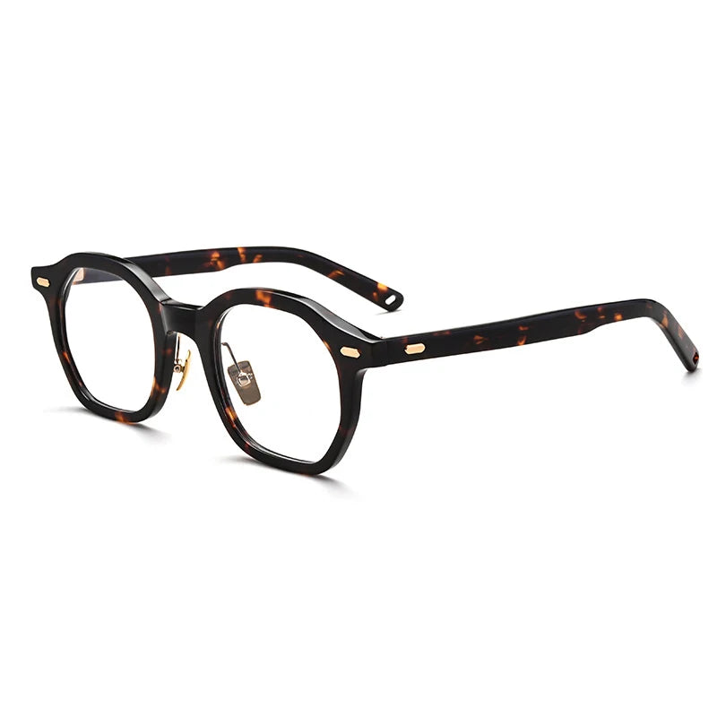 Classic Acetate Square Prescription Eyeglasses | Korea Optical Frame for Rx Lenses – CINILY UK - Tortoise