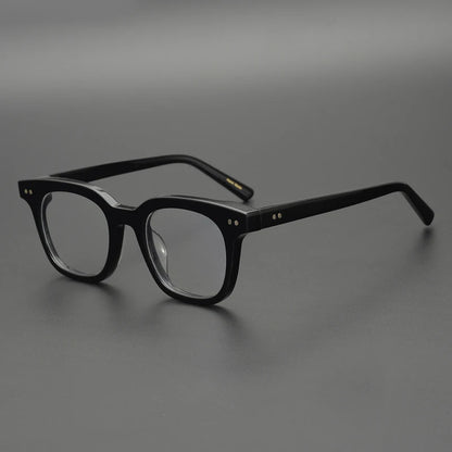 Acetate Emerald Square Prescription Eyeglasses | Retro Optical Frame for Rx Lenses – CINILY UK additional product view