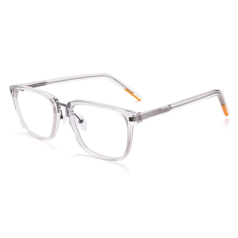 Crystal Acetate Square Eyeglasses