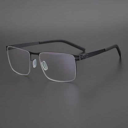 Titanium Screwless Square Prescription Eyeglasses | Lightweight Designer Rx Glasses – CINILY UK