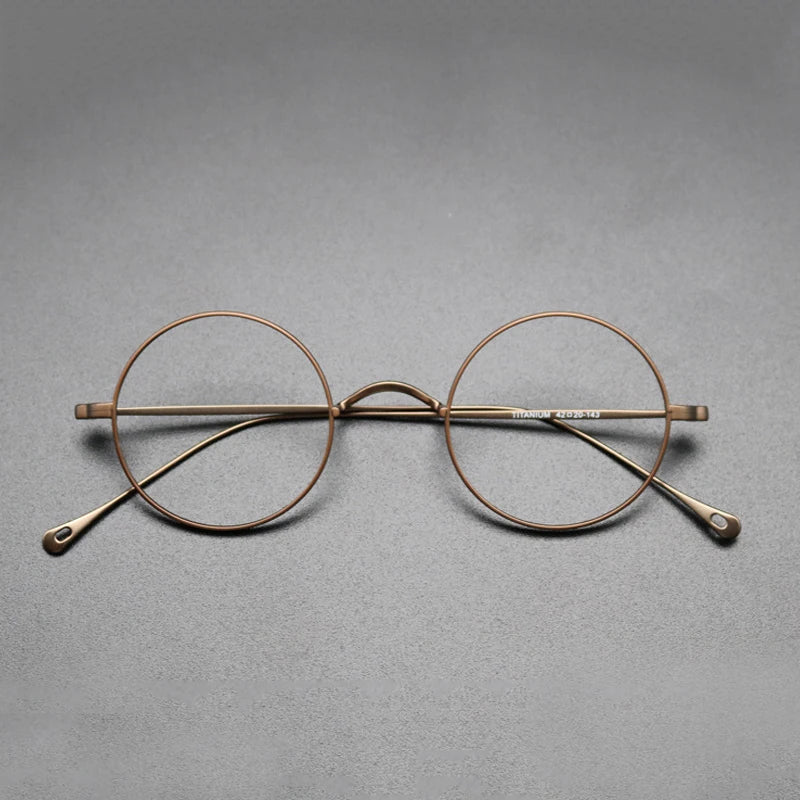 Petite Titanium Wire Round Eyeglasses