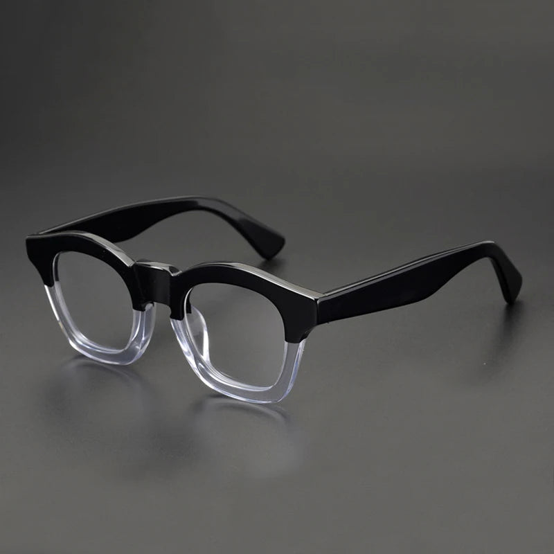 Acetate 1960s Panto Prescription Eyeglasses | Vintage Optical Frame for Rx Lenses – CINILY UK - Transparent