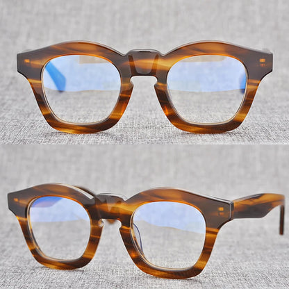 Acetate 1960s Panto Prescription Eyeglasses | Vintage Optical Frame for Rx Lenses – CINILY UK lens detail