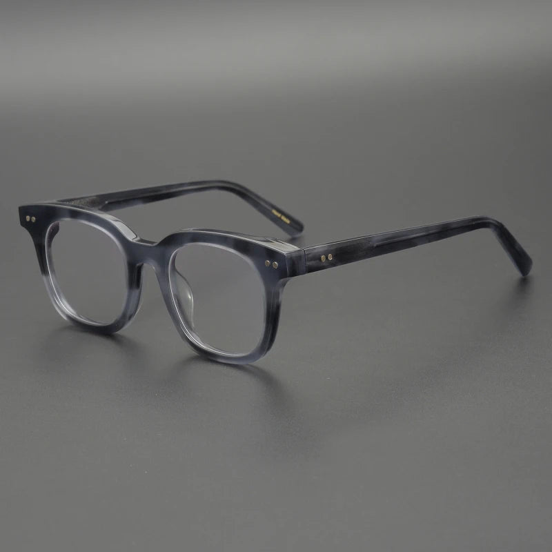 Acetate Emerald Square Prescription Eyeglasses | Retro Optical Frame for Rx Lenses – CINILY UK - Stripe