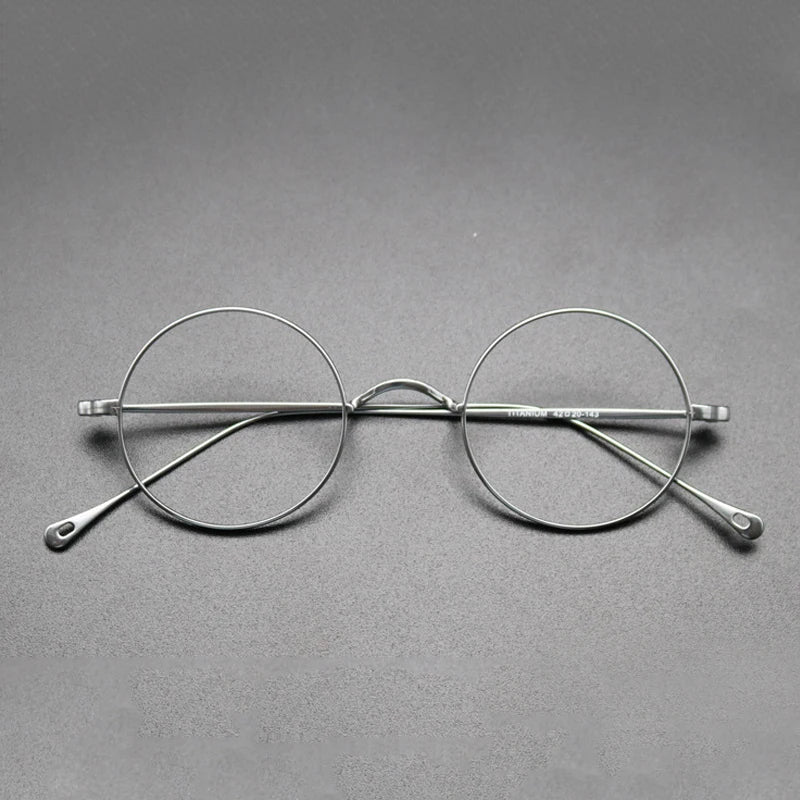 Petite Titanium Wire Round Eyeglasses