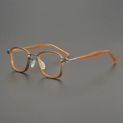 Alloy Blue Square Prescription Eyeglasses | Lightweight Optical Frame for Rx Lenses – CINILY UK frame detail