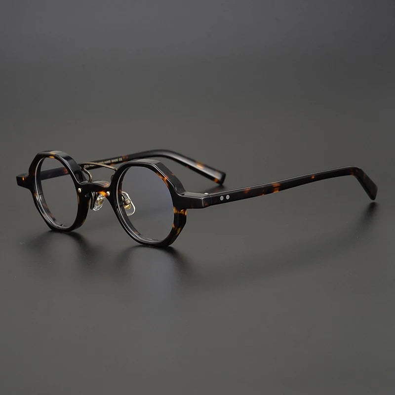 Acetate Round Prescription Eyeglasses | Classic Retro Optical Frames – CINILY UK - Tortoise