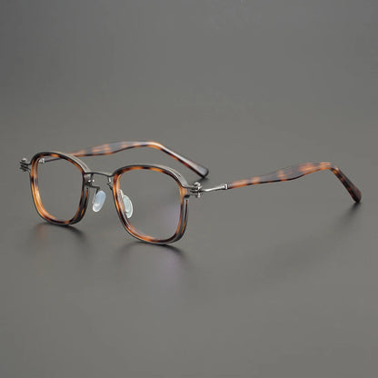 Alloy Blue Square Prescription Eyeglasses | Lightweight Optical Frame for Rx Lenses – CINILY UK lens detail