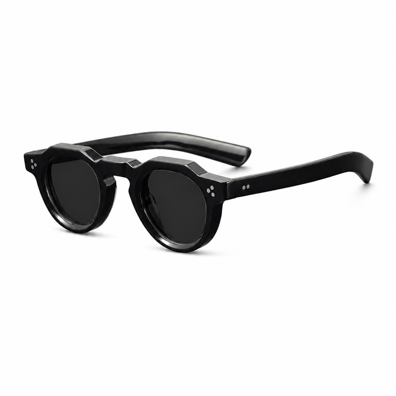 Vintage Polarised Acetate Sunglasses with UV400 Protection for a Small Fit