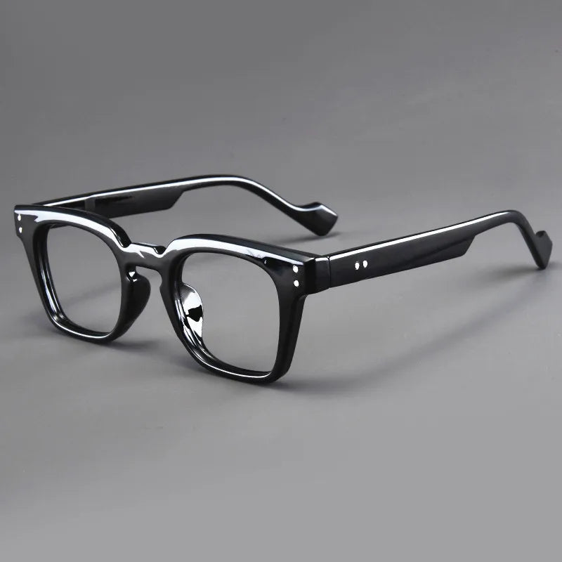 Black Square Eyeglasses | Stylish Everyday Optical Frames – CINILY UK - Black