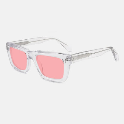 Vintage Thick Acetate Polarised Sunglasses | UV400 | Retro Square additional product view