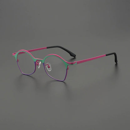 Titanium Matte Panto Prescription Eyeglasses | Ultra-Light Optical Frame for Rx Lenses – CINILY UK