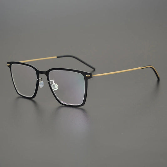 Transparent Titanium Square Prescription Eyeglasses | Ultra-Light Optical Frame for Rx Lenses – CINILY UK