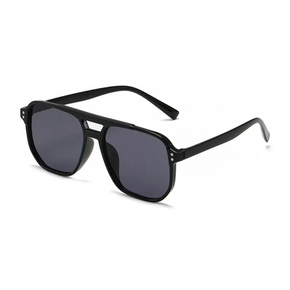 Punk Square UV400 Sunglasses | Bold Retro Unisex Shades – CINILY UK - Black